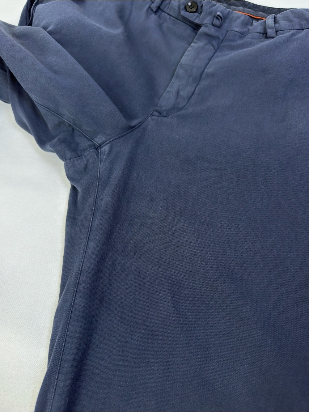 Loro Piana Men’s Navy Stretch Cotton Pants Size 48 32x30 Made in Italy - Picture 12 of 13